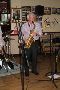 Roger Myerscough (clarinet) of Savannah Jazz Club at Farnborough Jazz Club, 27th March 2015. Photo by Mike Witt.